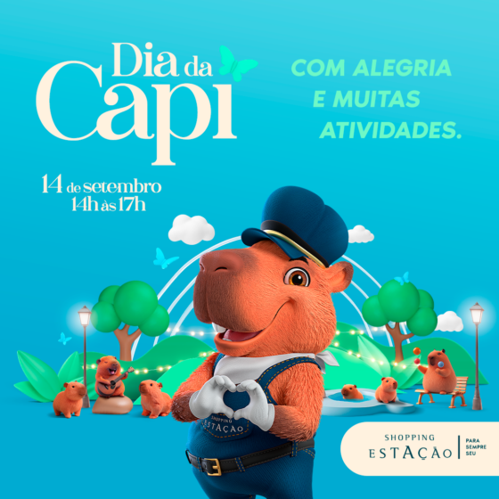 Shopping Estação comemora o Dia da Capivara com programação aberta ao público e gratuita