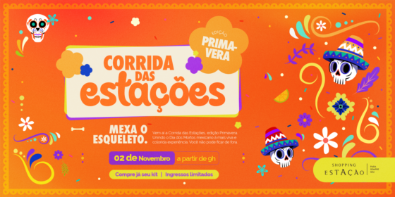 Shopping Estação promove a 1ª Corrida das Estações com temática de Halloween