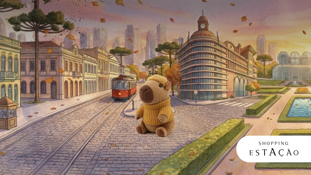 Shopping Estação lança campanha de Dia das Mães com nova pelúcia de capivara, a Capinista Aconchego  